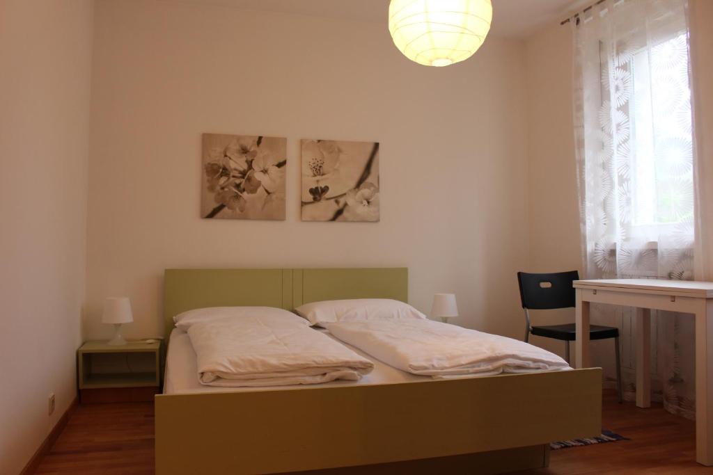 Postel nebo postele na pokoji v ubytování Haus Ilse & Karl Heinz