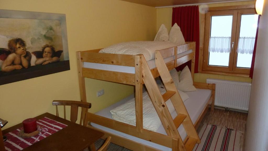 Postel nebo postele na pokoji v ubytování Ferienhaus Schwendehof