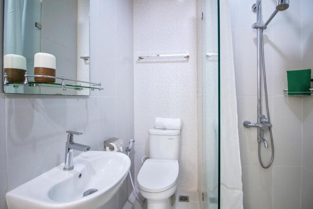 Koupelna v ubytování Mk House Scbd