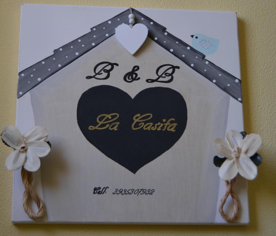Certifikát, hodnocení, plakát nebo jiný dokument vystavený v ubytování B&B La Casita