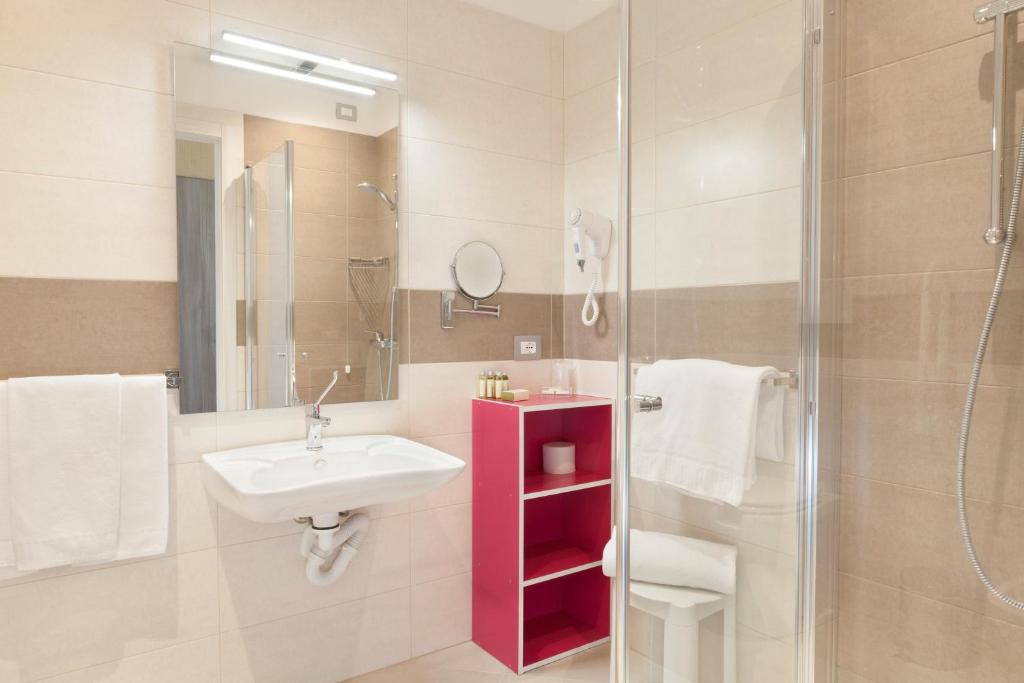 Koupelna v ubytování Hotel Bella Lazise