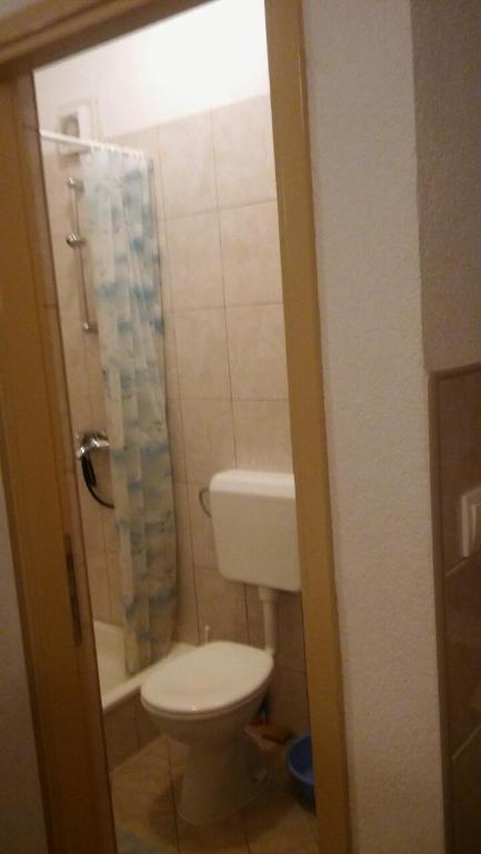 Koupelna v ubytování Apartments Mesec