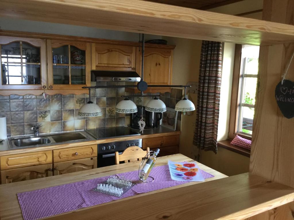Kuchyň nebo kuchyňský kout v ubytování Apartment Haus Andrea