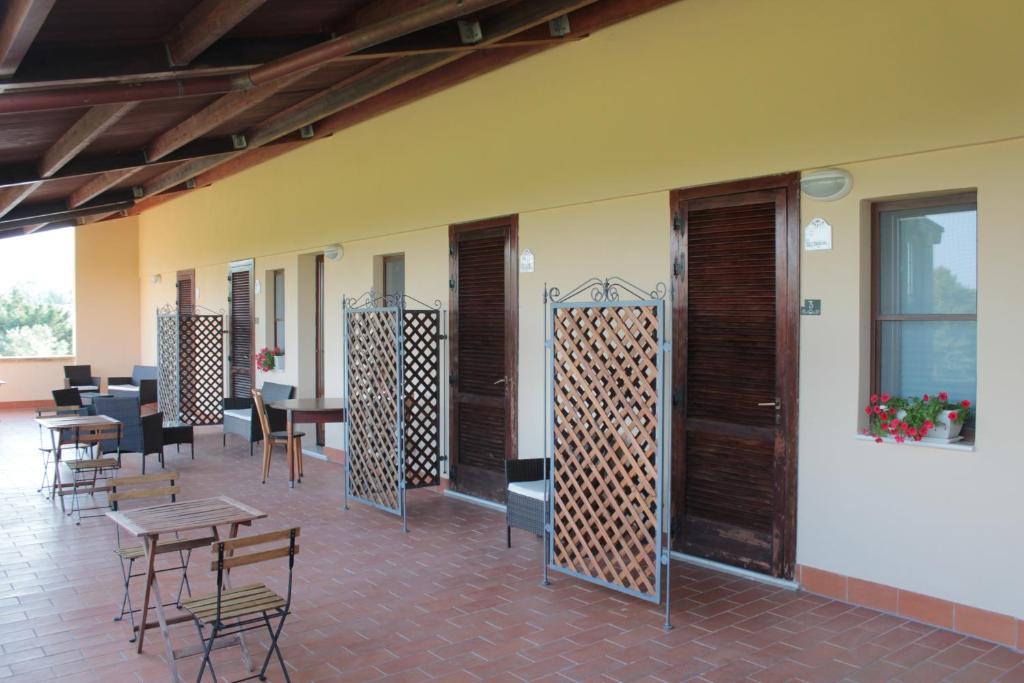Balkón nebo terasa v ubytování Agriturismo L'Assiolo