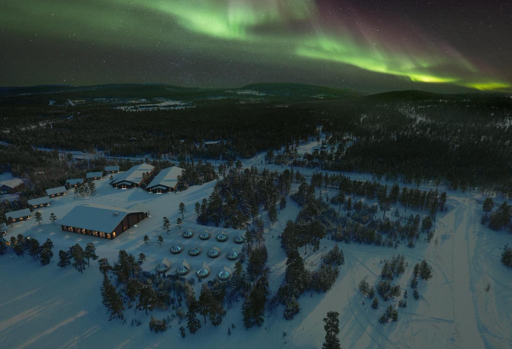 Wilderness Hotel Inari & Igloos v zimě