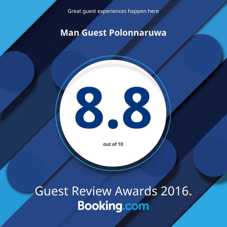Certifikát, hodnocení, plakát nebo jiný dokument vystavený v ubytování Man Guest Polonnaruwa