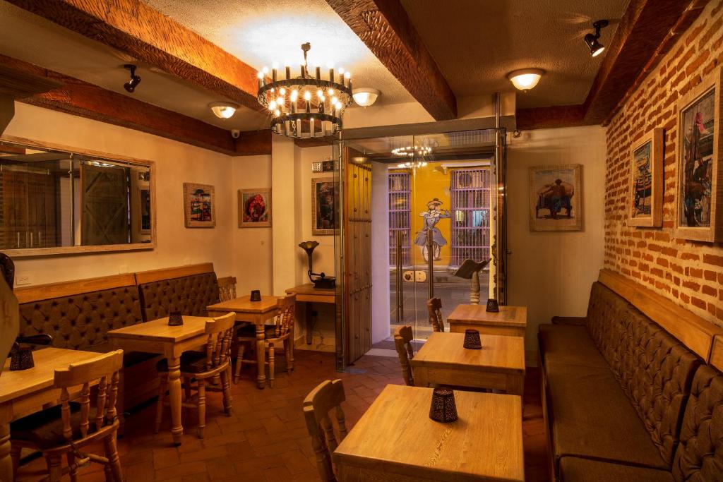 Restaurace v ubytování Life is Good Cartagena Hostel