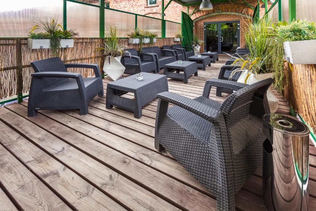Posezení v ubytování Hotel Przystanek Torun