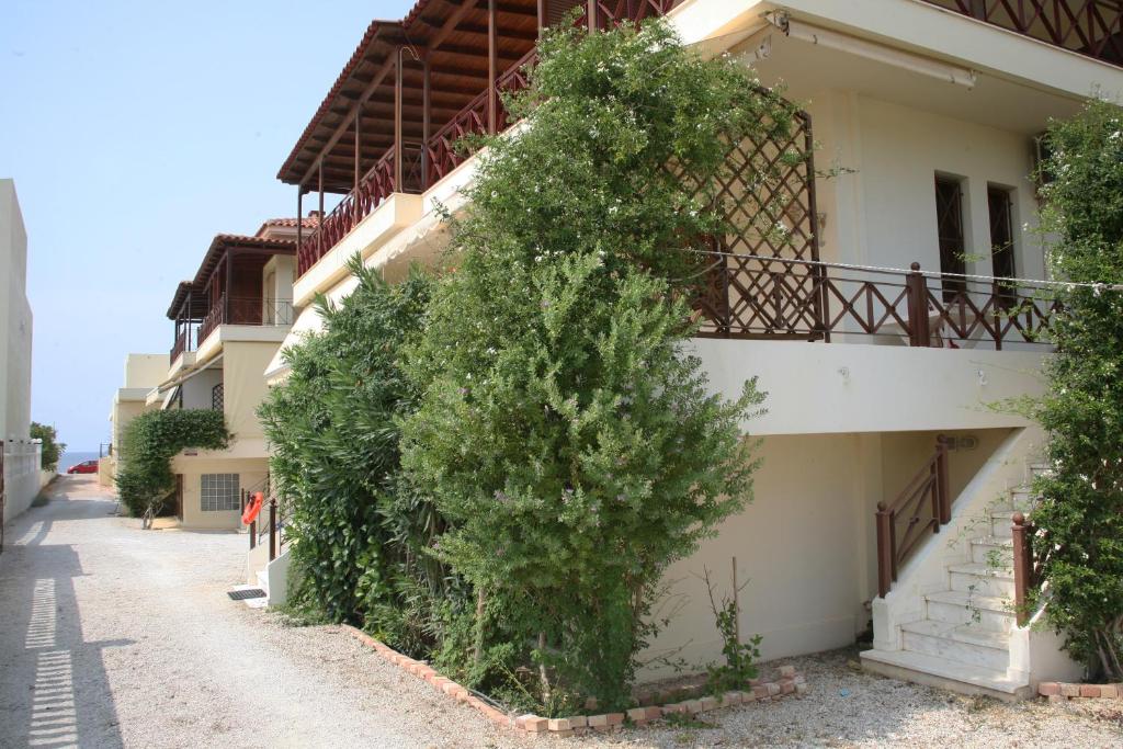 Two-floor house next to sea