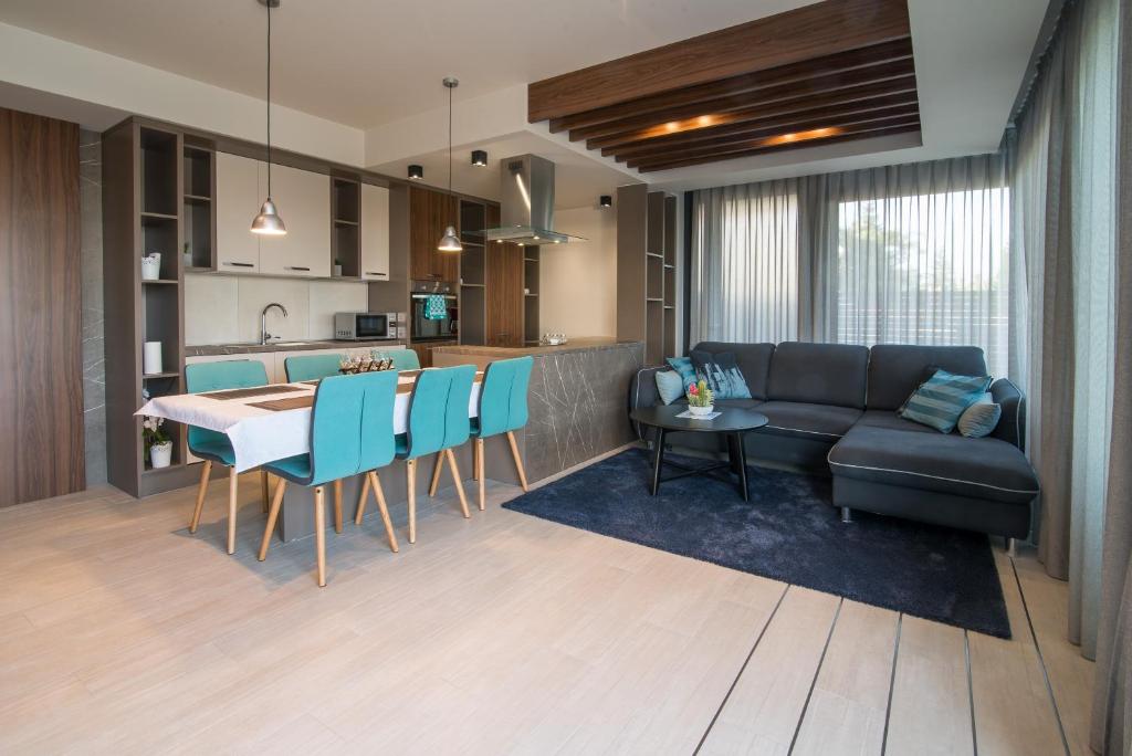 Kuchyň nebo kuchyňský kout v ubytování Luxury Apartment Imperia