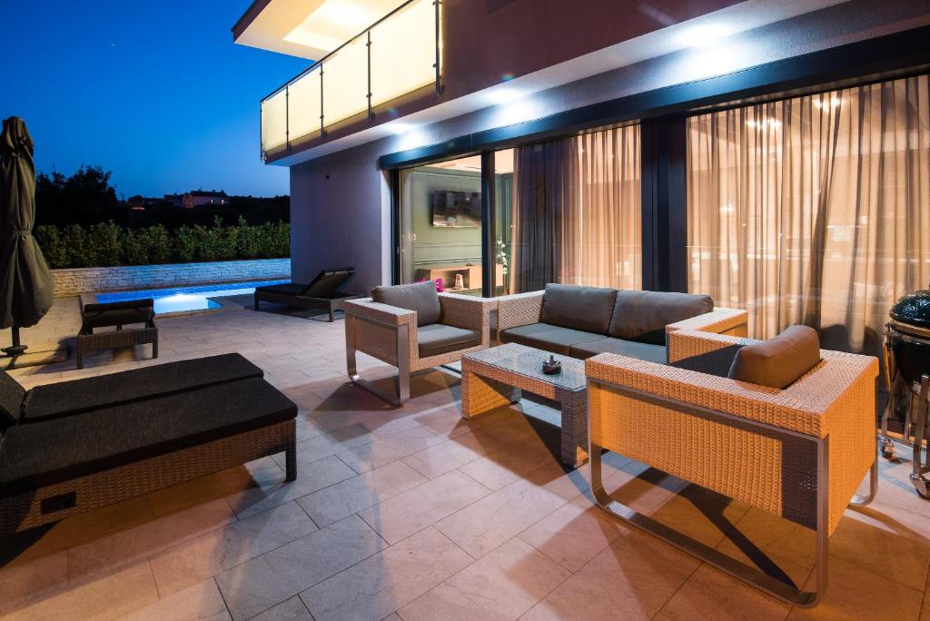 Posezení v ubytování Luxury Apartment Imperia