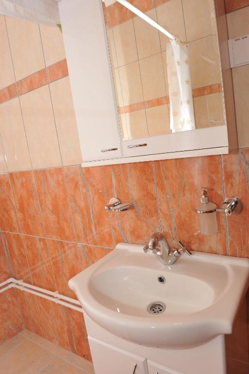 Koupelna v ubytování Hotel Drumski Raj
