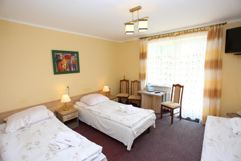 Posteľ alebo postele v izbe v ubytovaní Hotel Kakadu