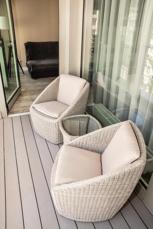 Posedenie v ubytovaní Apartament 34 Gdynia KLIMATYZOWANY