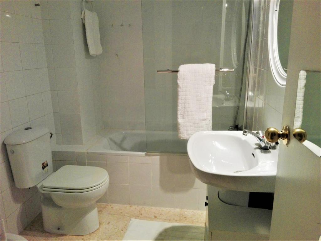 Koupelna v ubytování Duplex En Corral De Vecinos San Bernardo