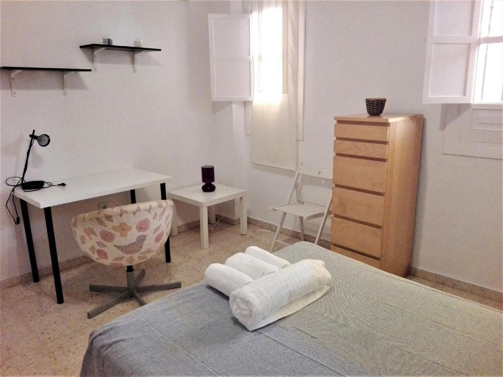 Postel nebo postele na pokoji v ubytování Duplex En Corral De Vecinos San Bernardo