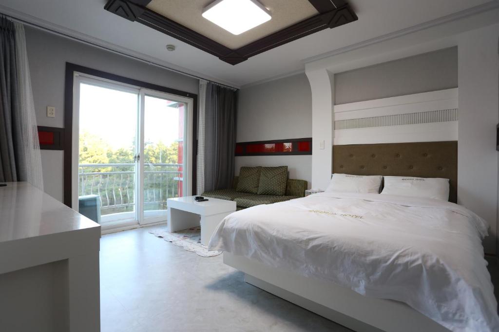 Postel nebo postele na pokoji v ubytování Paradaise Motel
