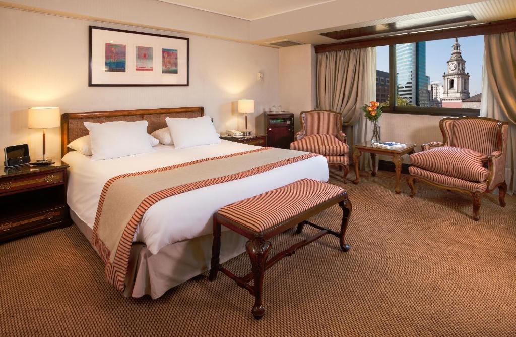 Cama o camas de una habitación en Hotel Plaza San Francisco