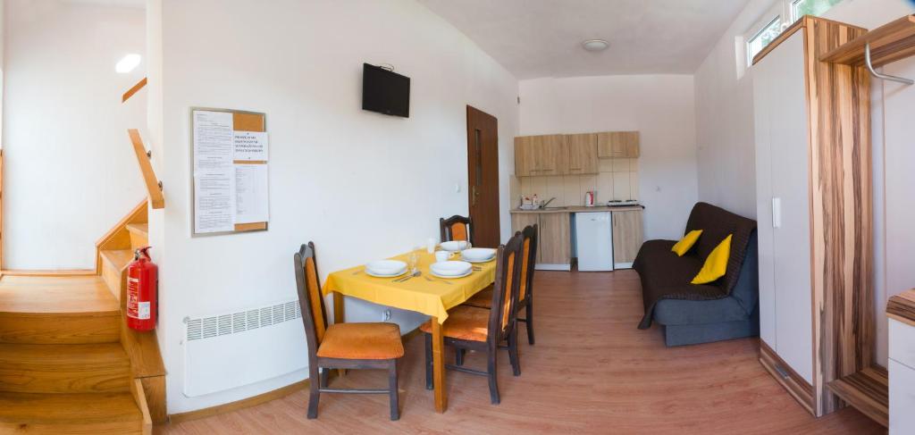 Kuchyň nebo kuchyňský kout v ubytování Złoty Potok Resort