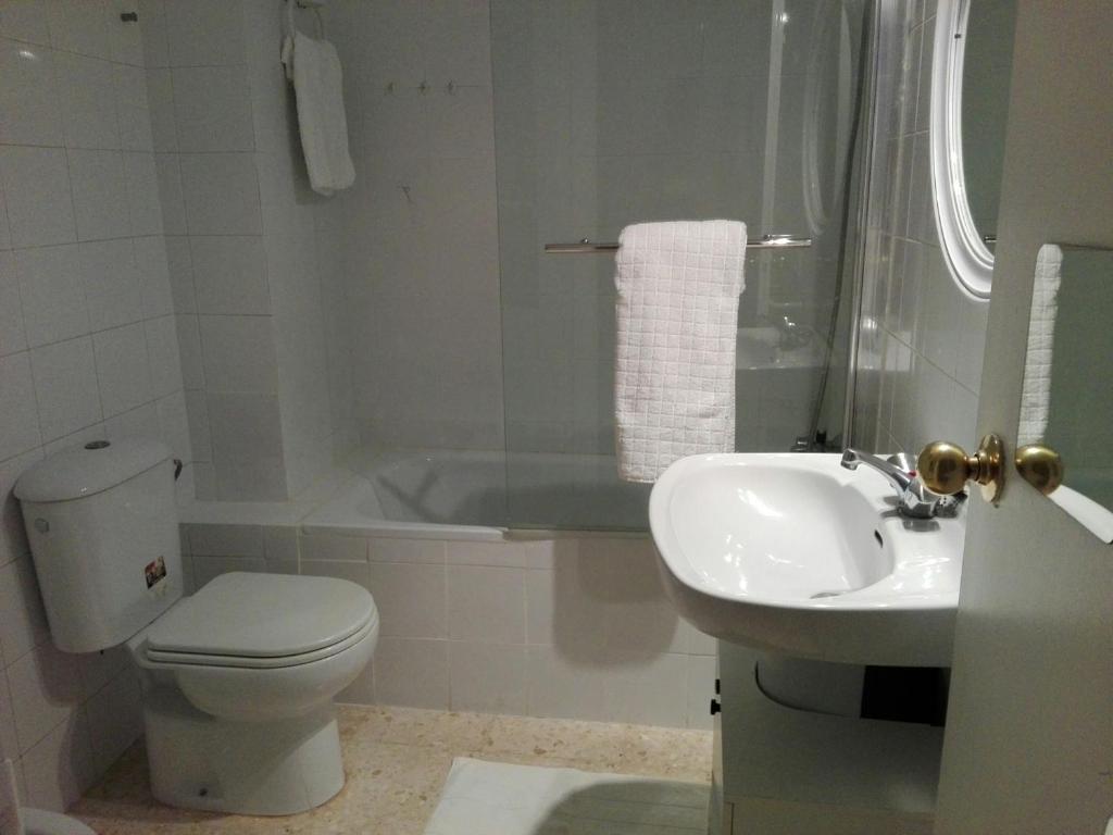 Koupelna v ubytování Duplex En Corral De Vecinos San Bernardo