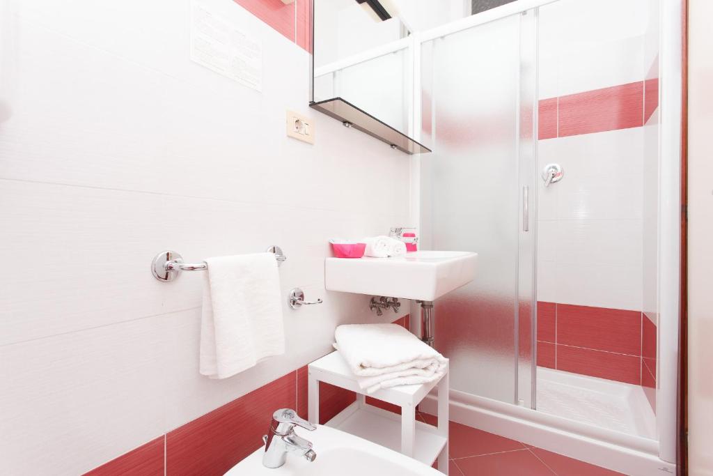 Koupelna v ubytování Hotel San Pietro