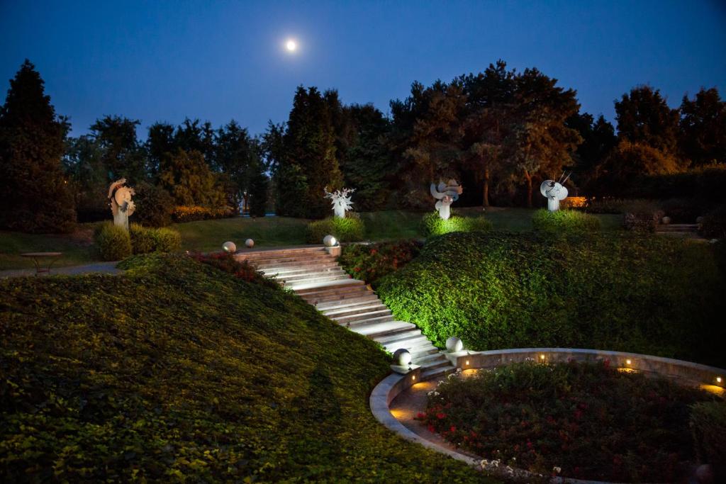 Zahrada ubytování Cosmo Residence