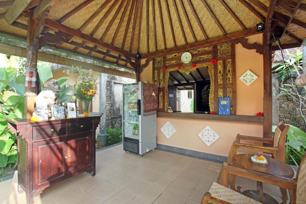 Kuchyň nebo kuchyňský kout v ubytování Nara Ubud Cottage by Mahaputra
