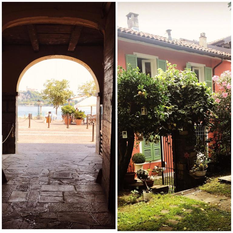 an archway leading to a house and a courtyard at Il Giardino Segreto Arona, Charming Apartments in Arona