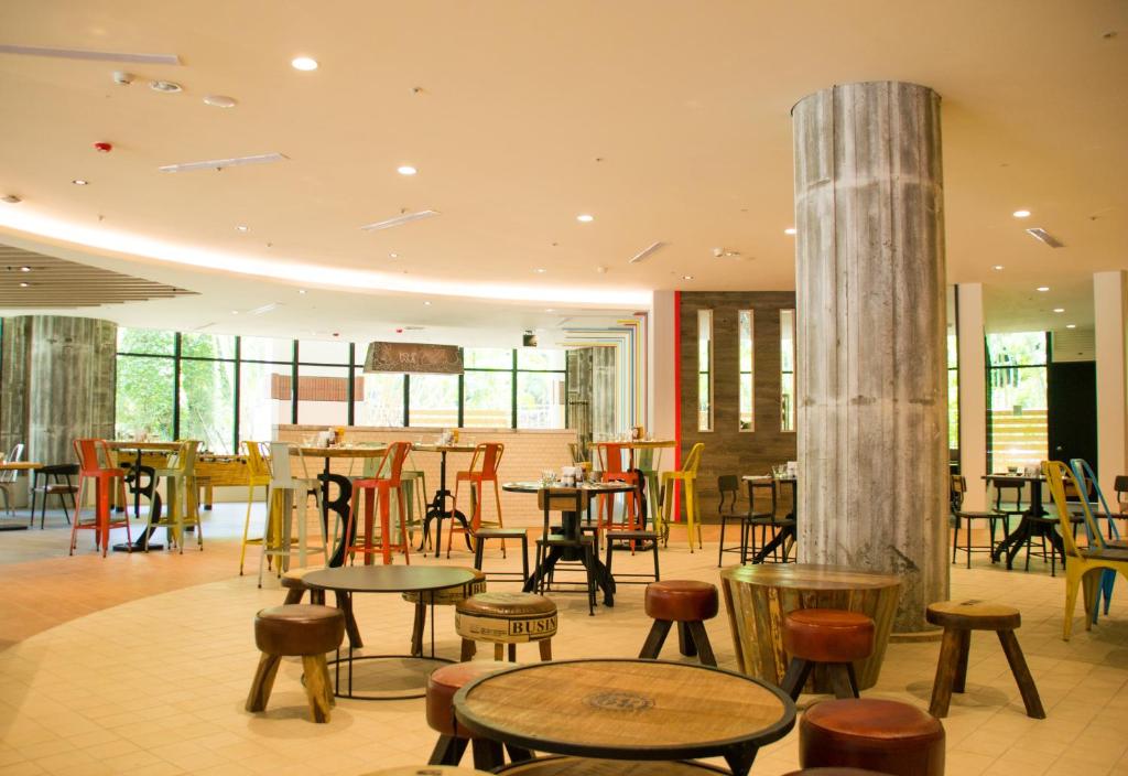 Restaurace v ubytování 凱撒趣淘漫旅-台南 HOTEL CHAM CHAM Tainan
