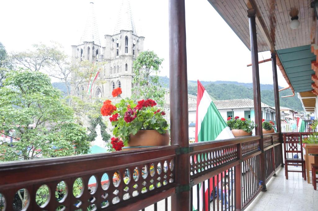 Balkón nebo terasa v ubytování Hotel Valdivia Plaza