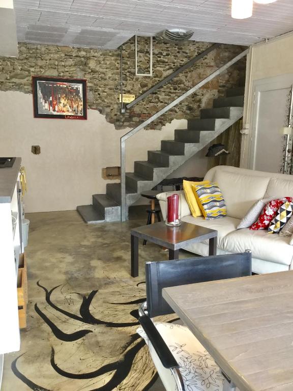 Posezení v ubytování Loft Atypique