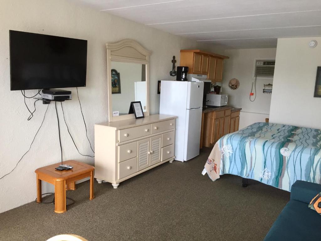 Kuchyň nebo kuchyňský kout v ubytování Lollipop Motel