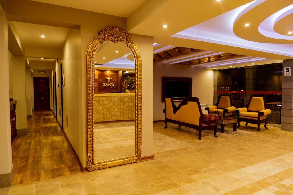 Zona de estar de Yawar Inka Hotel