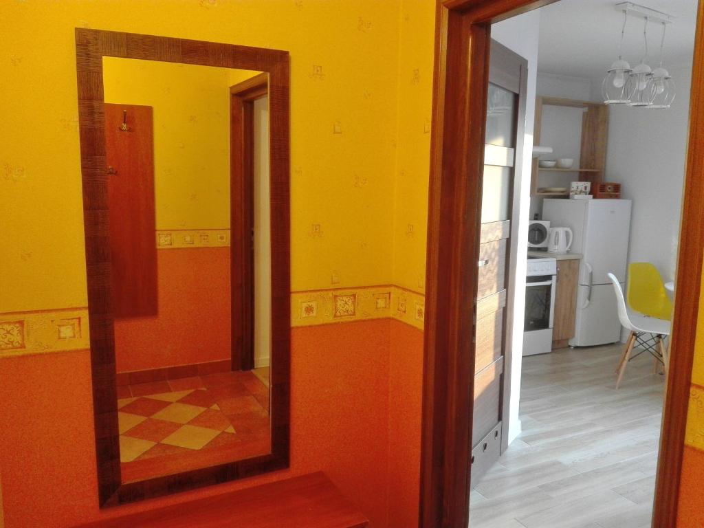Kuchyňa alebo kuchynka v ubytovaní Apartament Gościnny
