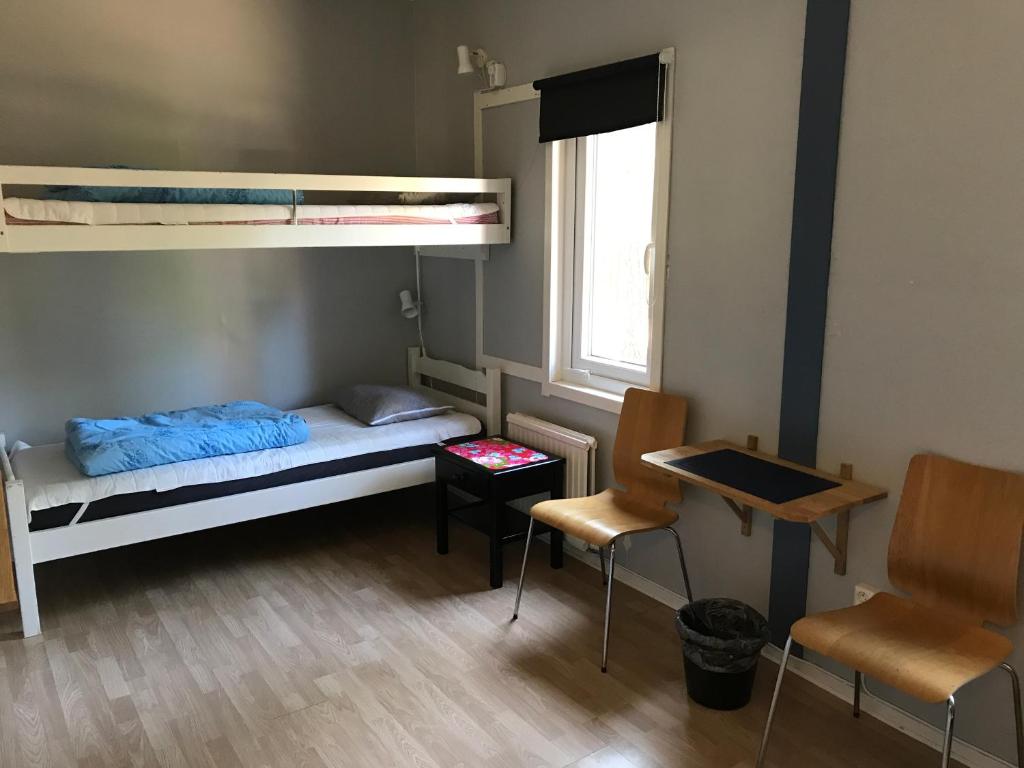 Postel nebo postele na pokoji v ubytování STF Hostel Visby/Rävhagen