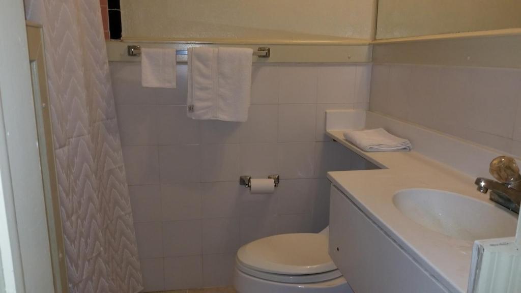 Koupelna v ubytování Luxury Inn