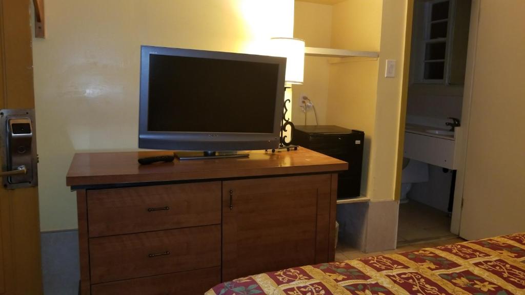 TV a/nebo společenská místnost v ubytování Luxury Inn