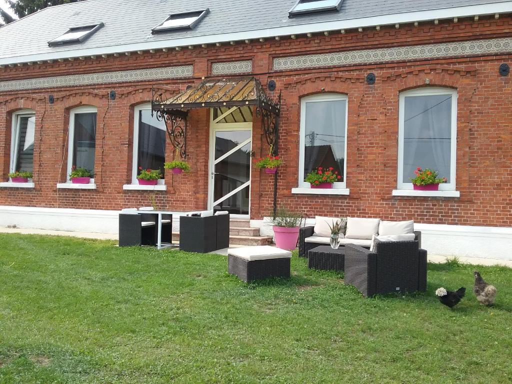Zahrada ubytování Chambre d'hôtes "COQUELICOT"