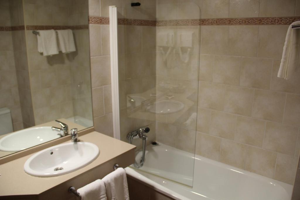 Koupelna v ubytování Hotel Rantiner