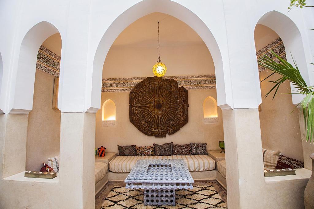 Posezení v ubytování Riad De Vinci & SPA