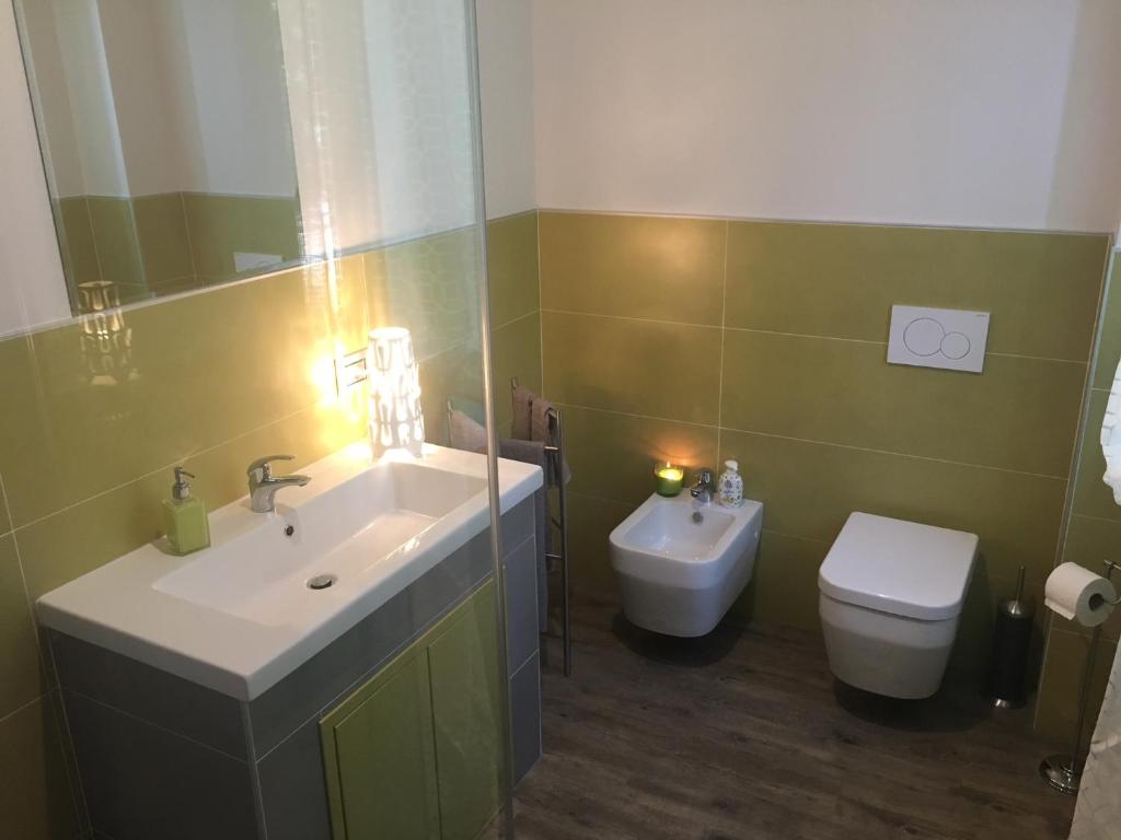 Koupelna v ubytování B&B ARCOBALENO