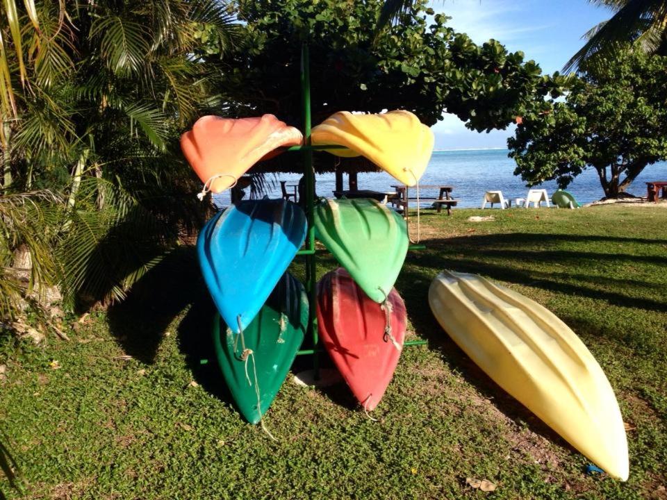 Zahrada ubytování Fare Tokoau Moorea