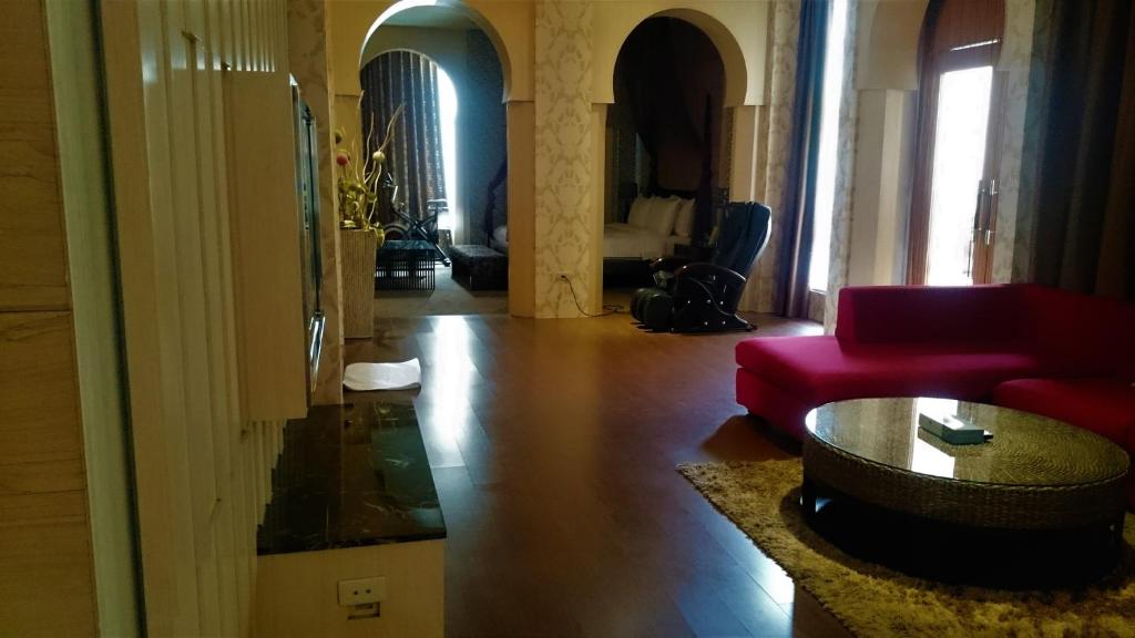 Posezení v ubytování Her Home Spa Motel Xinying