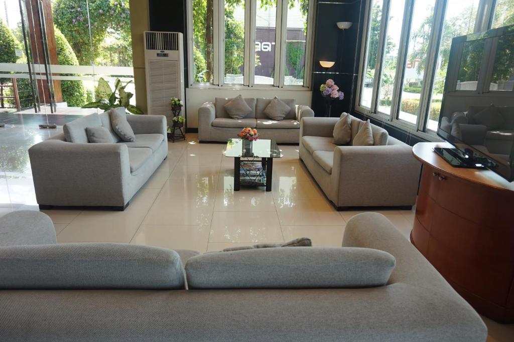 Posezení v ubytování Akelada Hotel