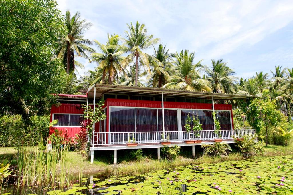 Zahrada ubytování Saree Lagoon Villa Koh Samui