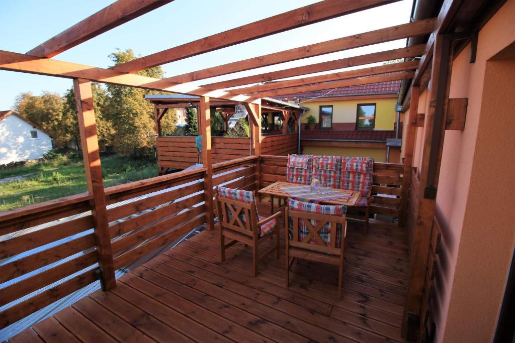 Balkón nebo terasa v ubytování U Admirala