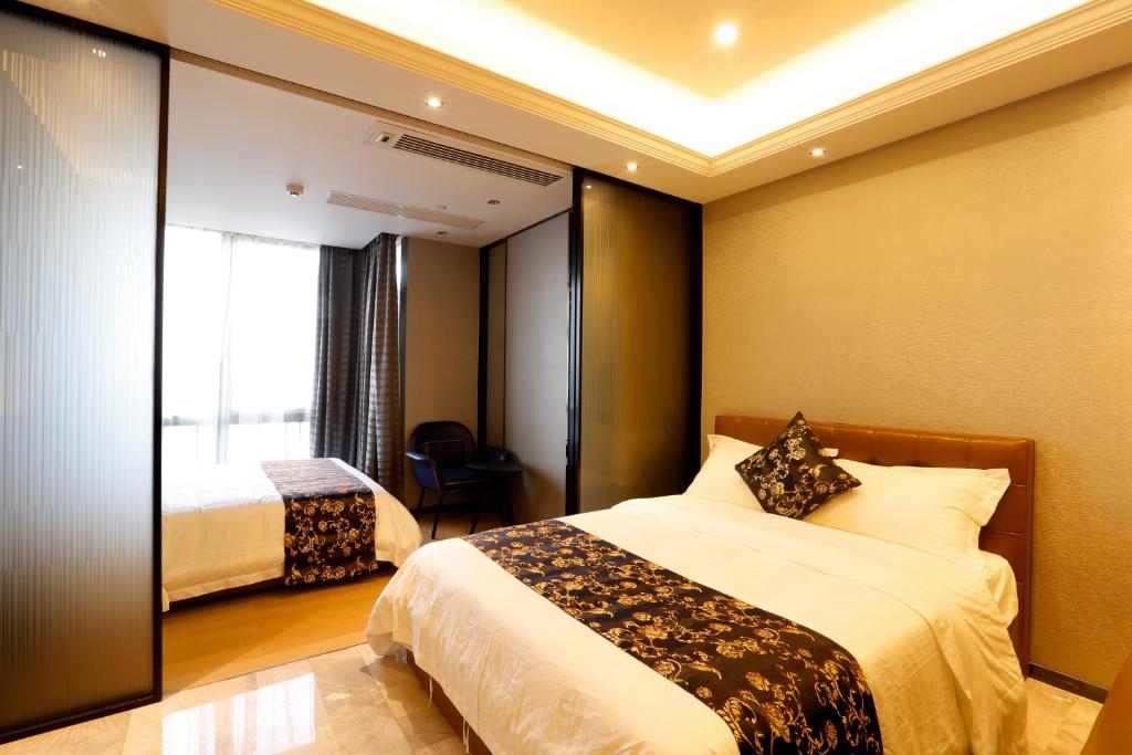 Boman Holiday Apartment Bei Jing lu Jie Deng Du Hui Branch - Deluxe Studio Con Cama Gemela