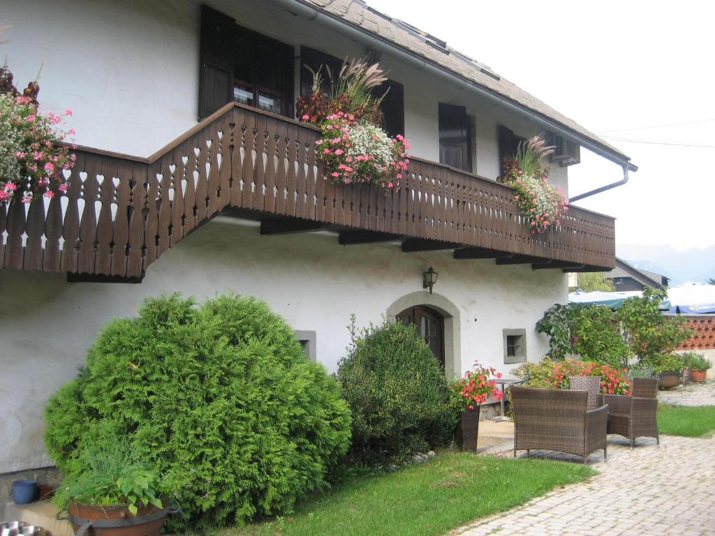 Zahrada ubytování Apartments Vidmar near Bled