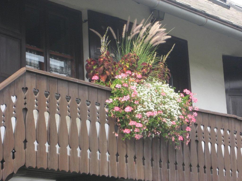Balkón nebo terasa v ubytování Apartments Vidmar near Bled
