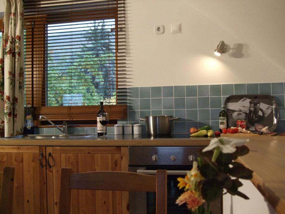 Kuchyň nebo kuchyňský kout v ubytování Oak Tree Apartment - Tölgy Lak